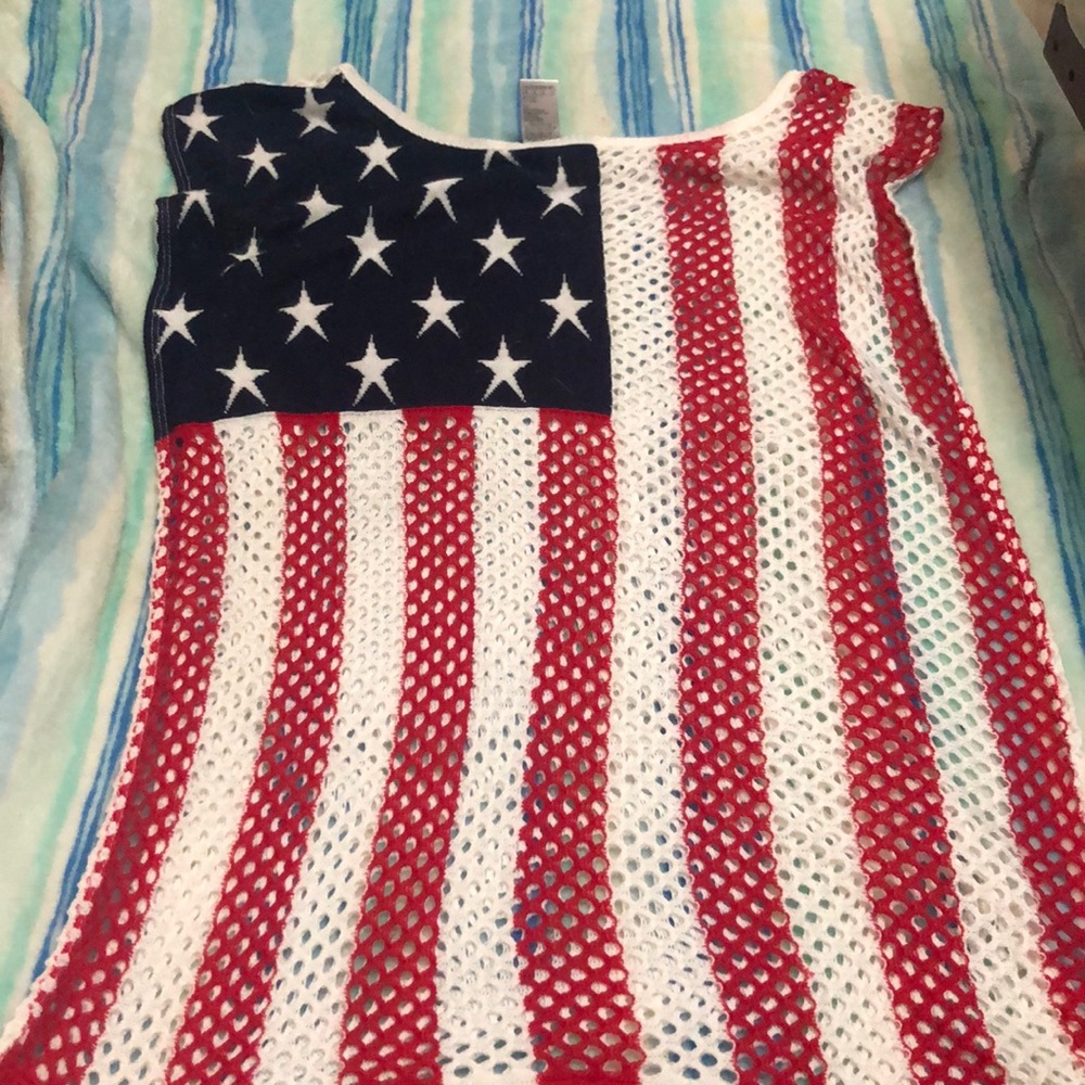 American Flag Bathing Suit Cover